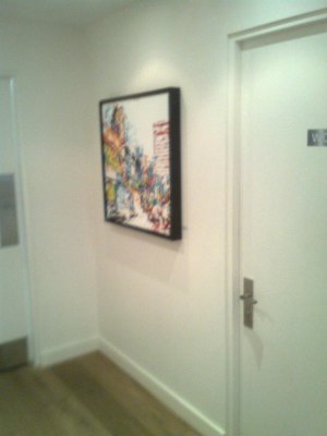 Installation shot of original artworks by Kyle Clements